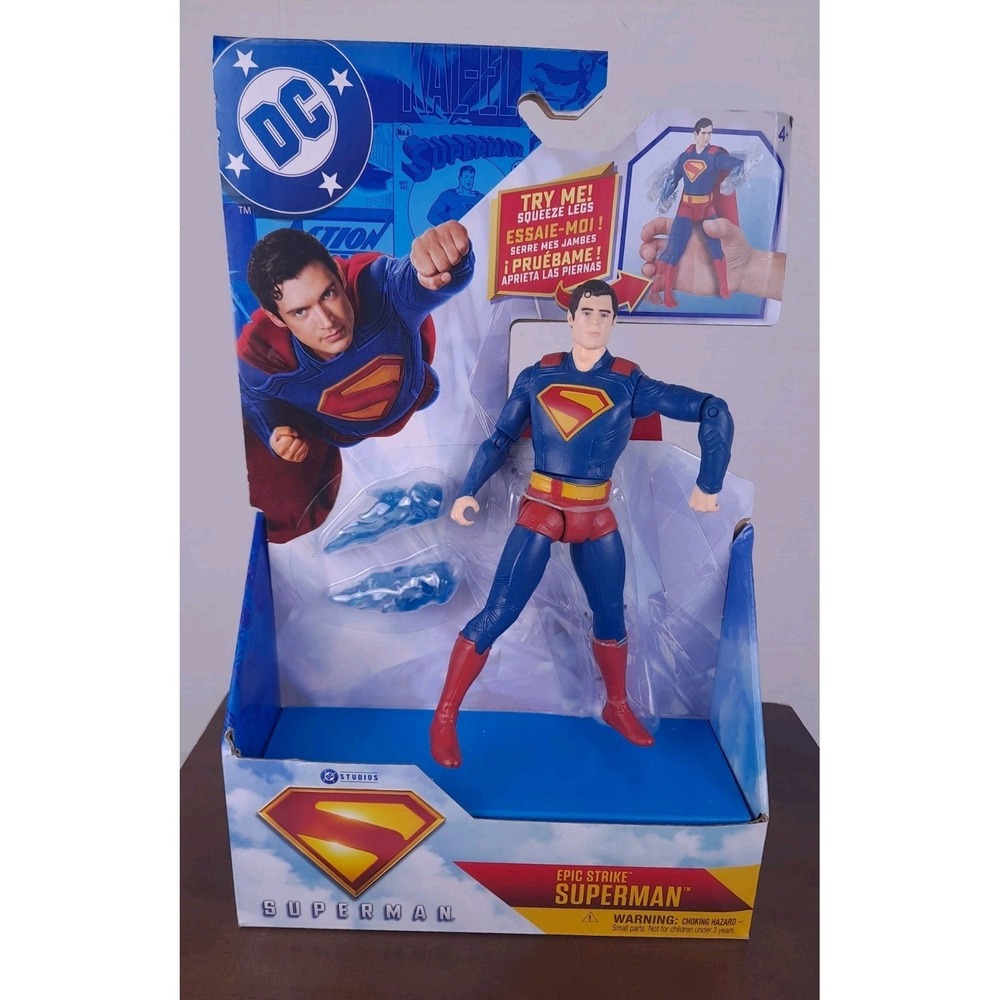 DC Comics Spin Master Superman Epic Strike Figure 6-Inch Action Figure